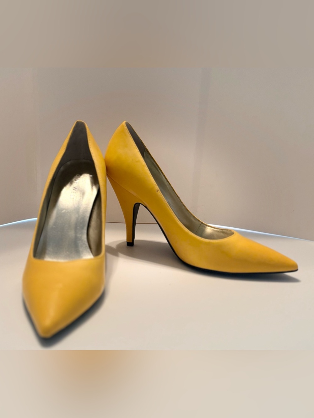 Nine West Yellow Pointed-Toe Stiletto Pumps